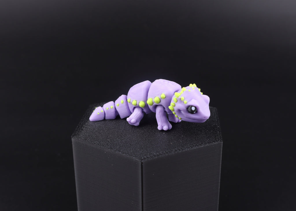 3D Printed Mini Reptile and Amphibian Fidget Toy Set – Articulated Classroom Reward Gift