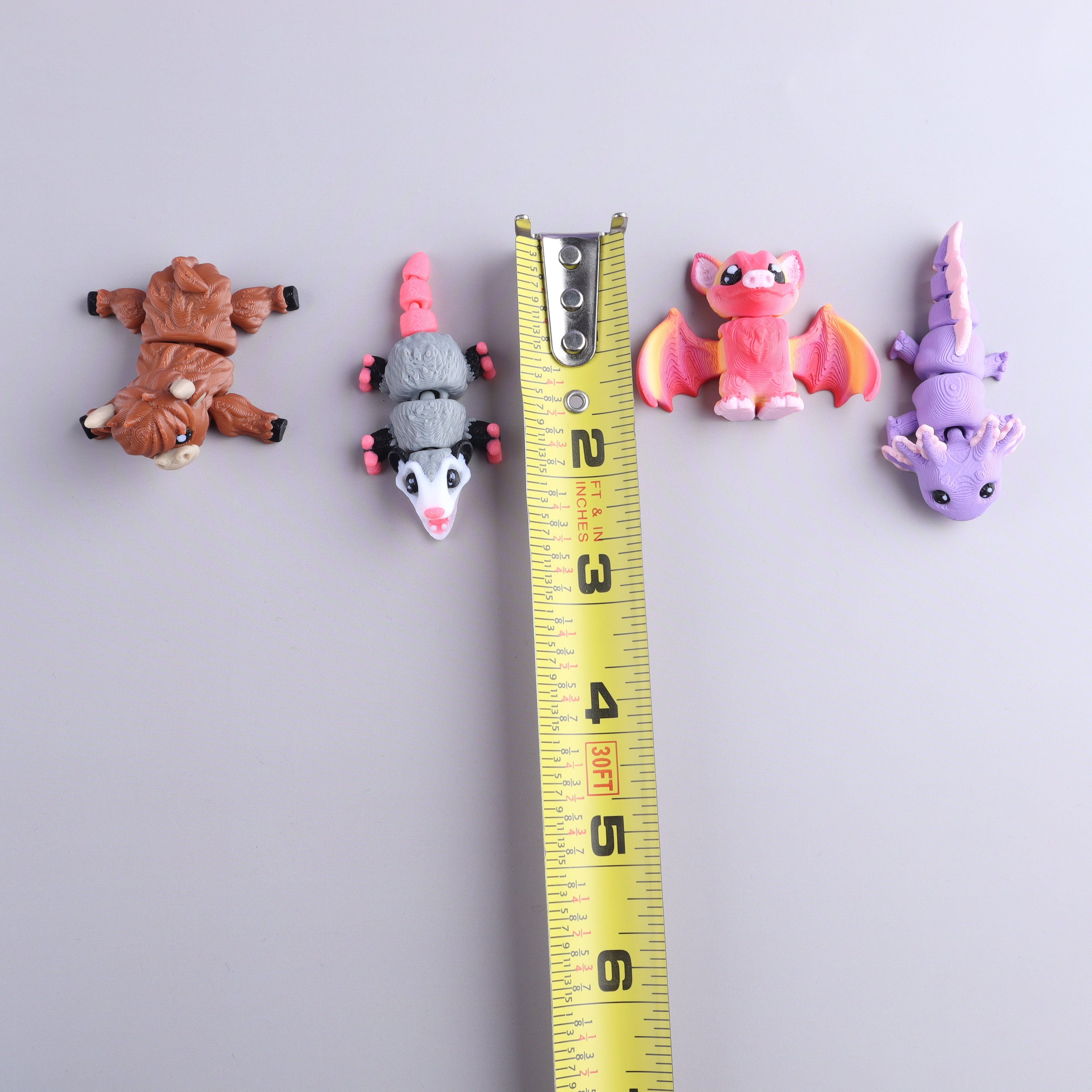3D Printed Mini Fidget Creature Toy Pack – Sensory Goodie Bag Gift Set