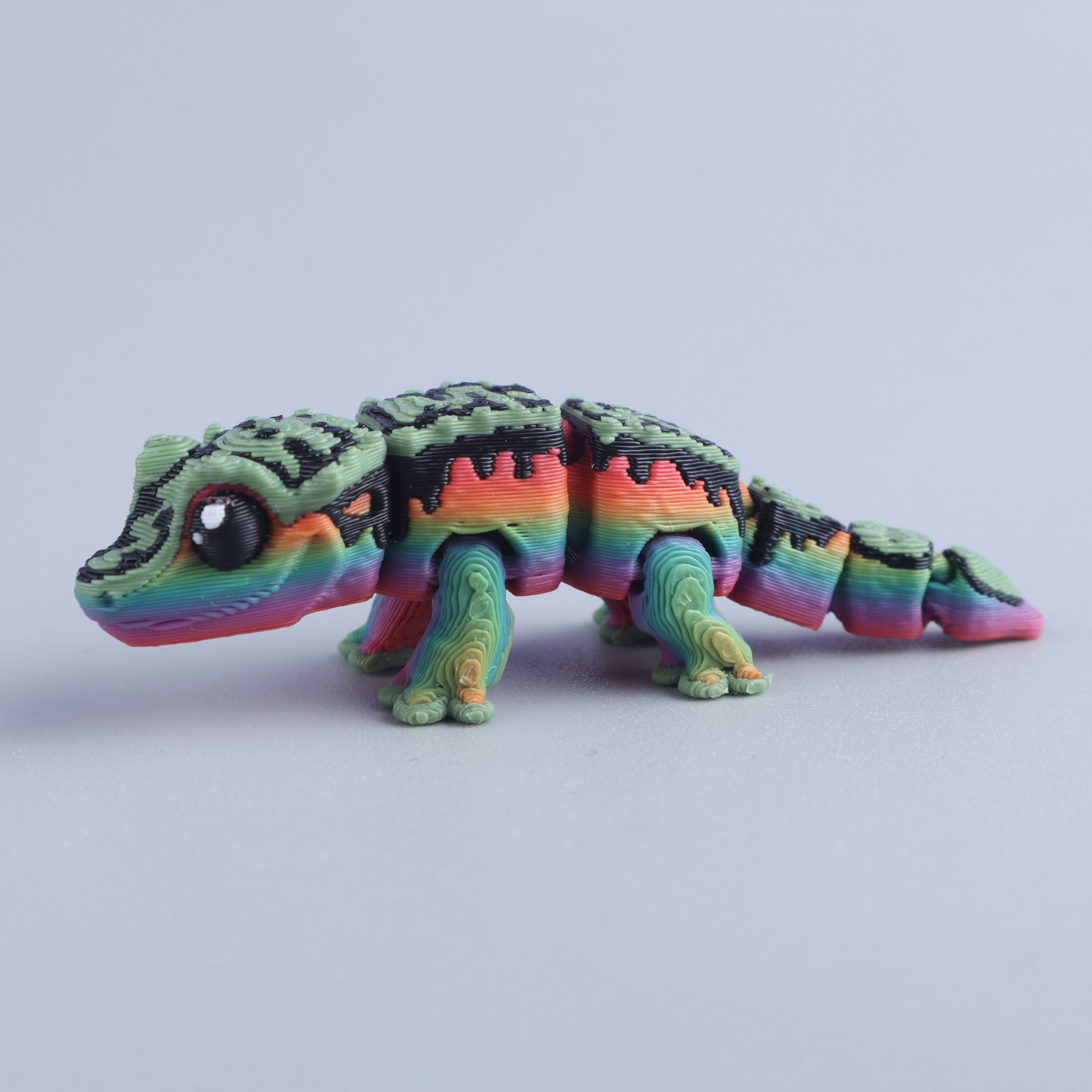 3D Printed Mini Fidget Creature Toy Pack – Articulated Party Favor Gift