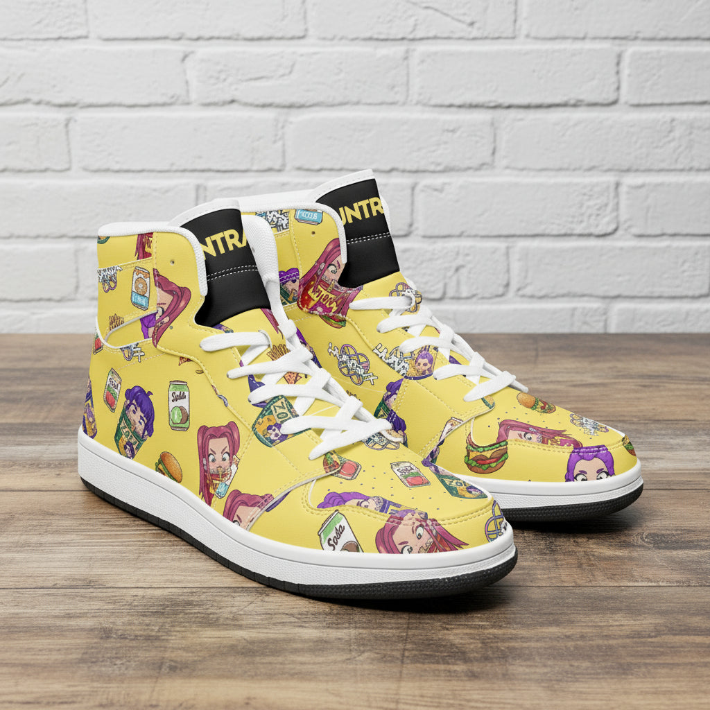 K-Pop Demon Hunters Ramen | Adult Vegan Leather High Tops