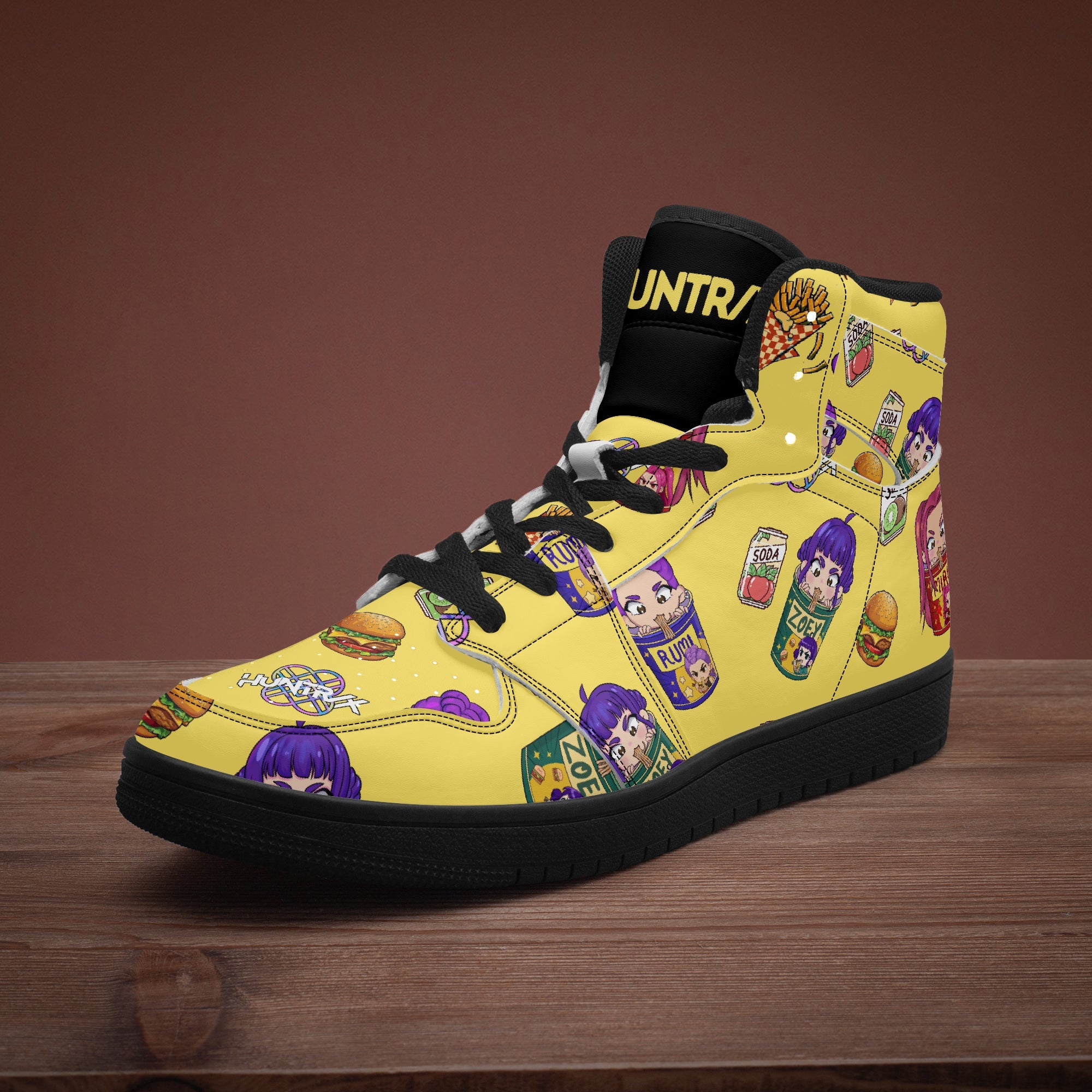 K-Pop Demon Hunters Ramen | Adult Vegan Leather High Tops