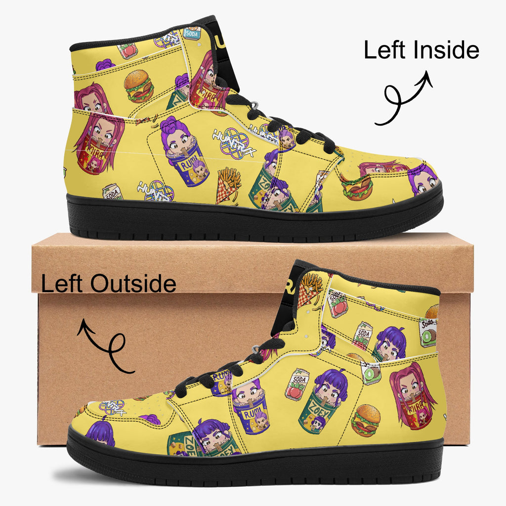 K-Pop Demon Hunters Ramen | Adult Vegan Leather High Tops