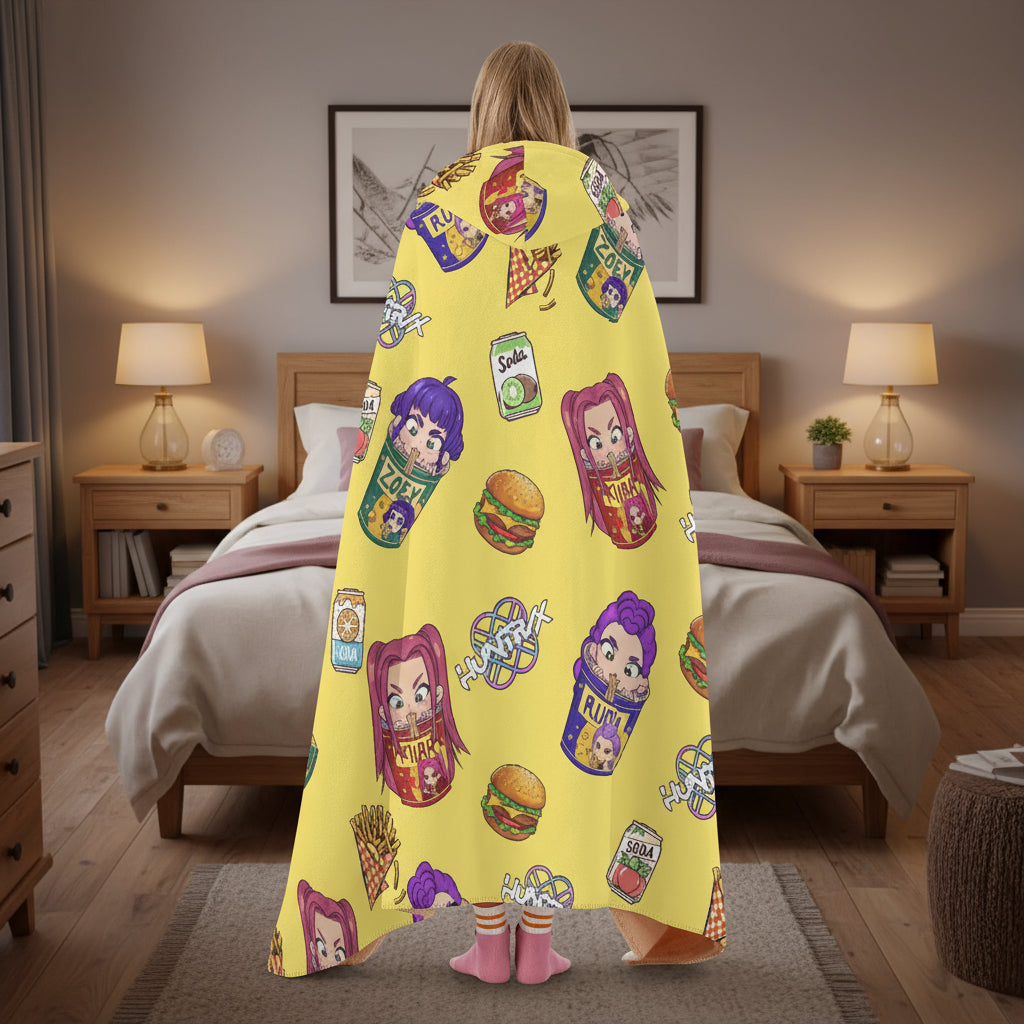 K-Pop Demon Hunters - Ramen | Fleece Snuggie Blanket