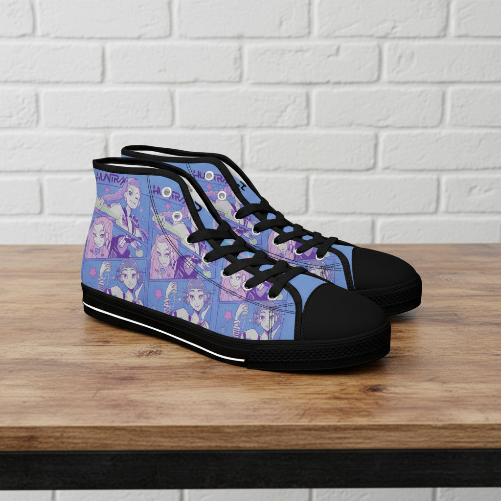 K-Pop Demon Hunters - Blue Variant | Adult High Top Canvas Sneaker