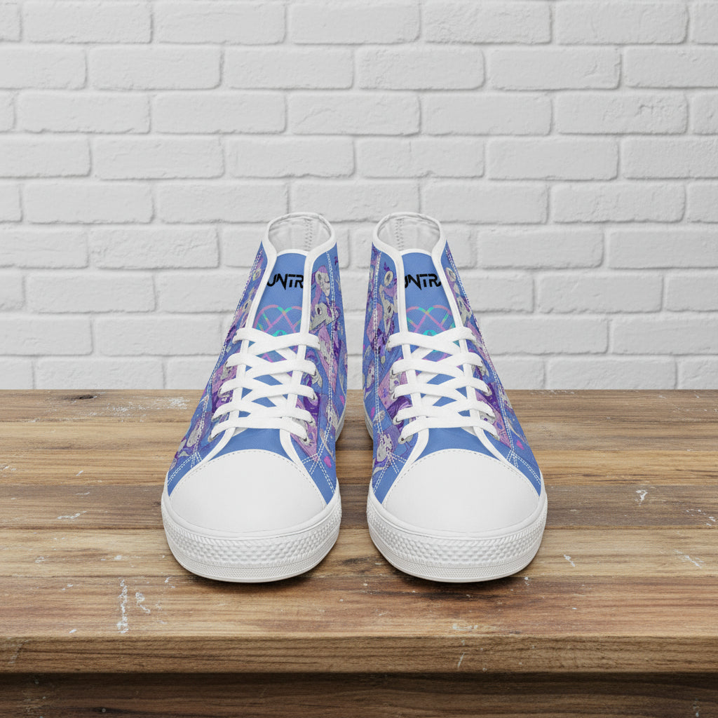 K-Pop Demon Hunters - Blue Variant | Adult High Top Canvas Sneaker