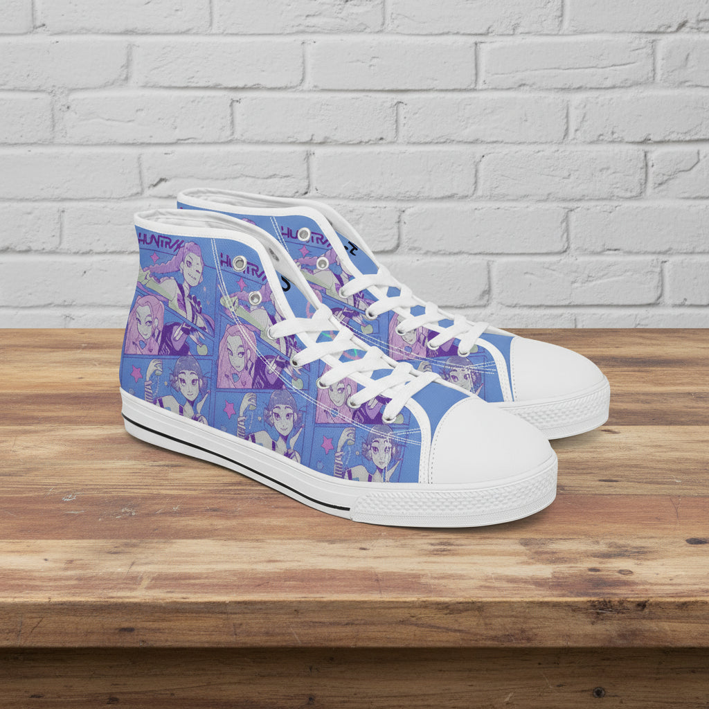 K-Pop Demon Hunters - Blue Variant | Adult High Top Canvas Sneaker