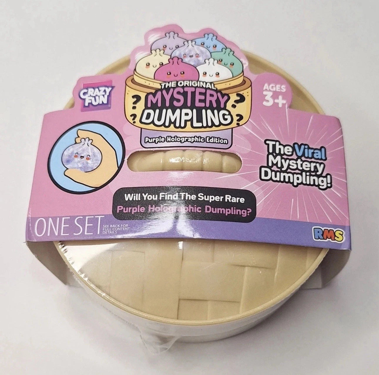 RMS Purple Holographic Dumpling Squishy (Sealed)