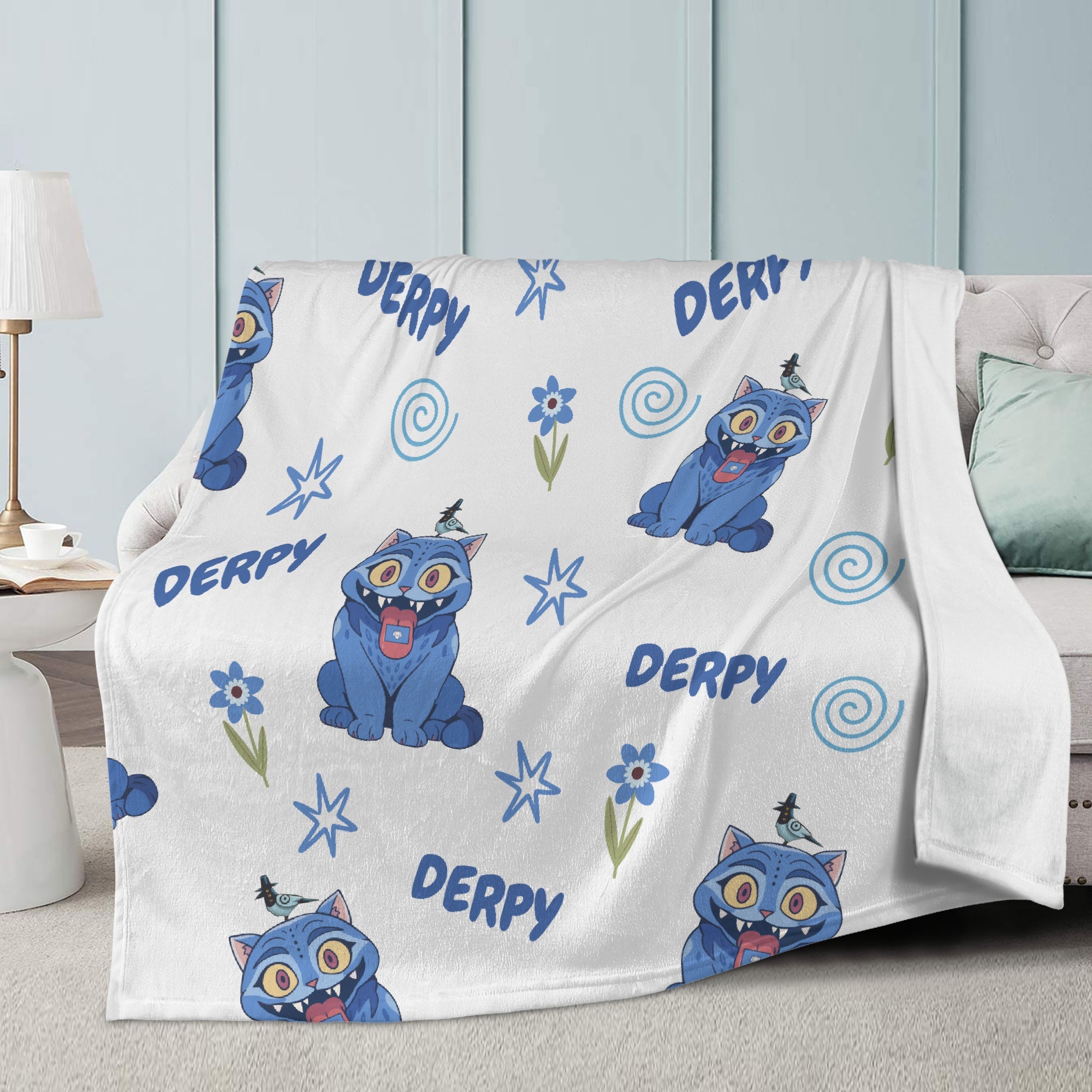 Derpy K-Pop Demon Hunters | Dual-Soft Stitched Fleece Blanket