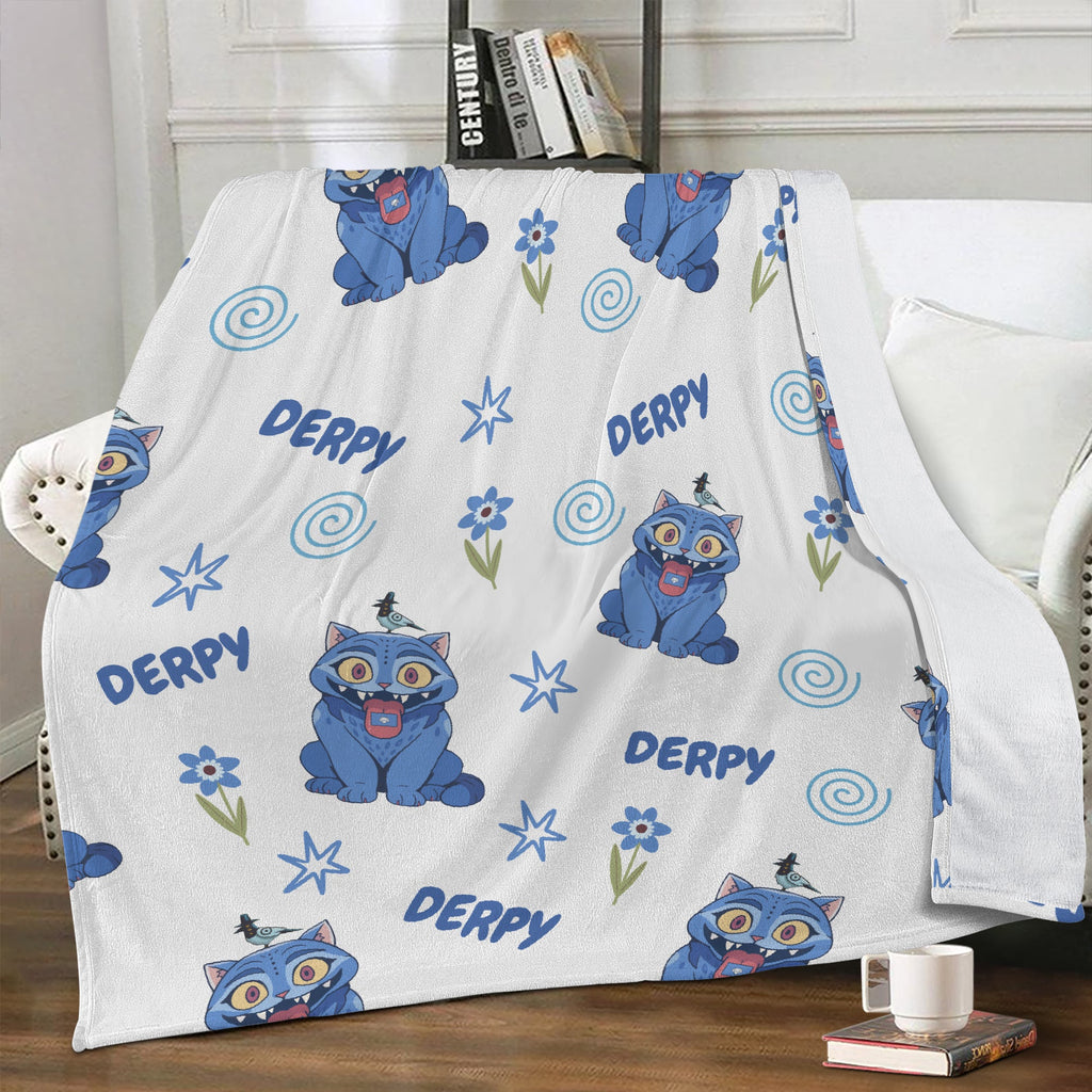 Derpy K-Pop Demon Hunters | Dual-Soft Stitched Fleece Blanket