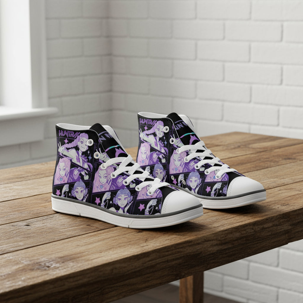 K-Pop Demon Hunters x Black Edition | Kids & Youth High Top Sneakers